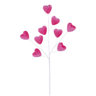 Velvet Heart Spray, Pink