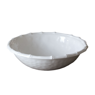 VIDA Bamboo Large Salad Bowl, White