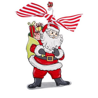 SANTA HO HO HO FLAT ORNAMENT
