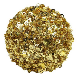 Gold Sequin Glitter Ornament