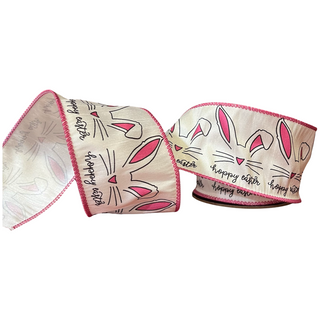 Hoppy Easter Bunny Ribbon, 2.5“X 10YD
