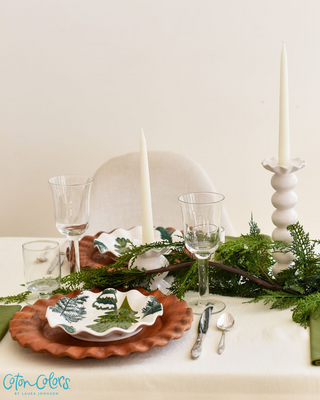 Evergreen Grove Ruffle Dinner Plate