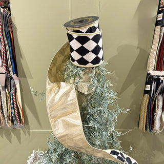 Harlequin Fused Metallic Ribbon, 4" X 5YD