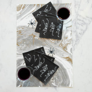 Skeleton Dance Cocktail Napkin Set