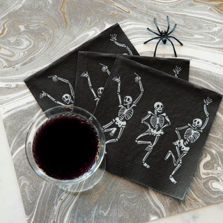 Skeleton Dance Cocktail Napkin Set