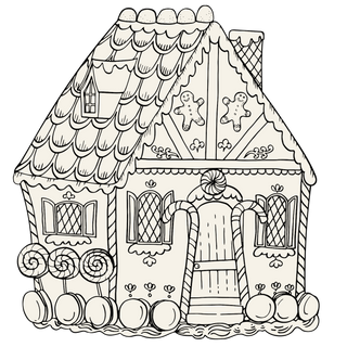 Gingerbread House Placemat Set