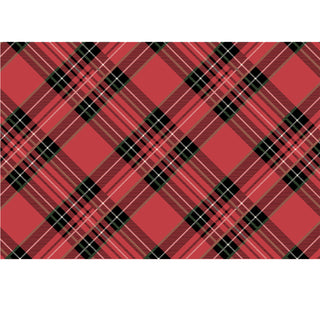 Red Plaid Placemat Set