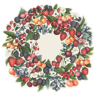 Die-cut Berry Wreath Placemat Set