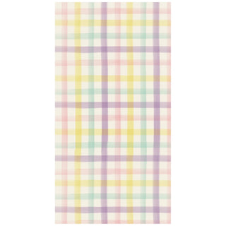 Spring Plaid Guest Napkin Set