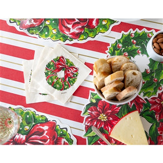 Holiday Wreath Cocktail Napkin Set