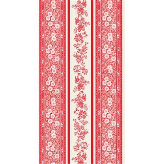 Red Burleigh Stripe Guest Napkin Set