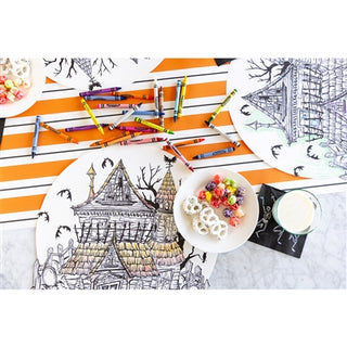 Coloring Haunted House Placemat Set