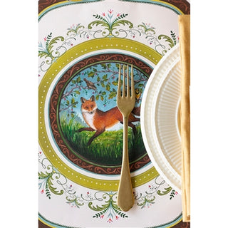 Fanciful Fox China Placemat Set