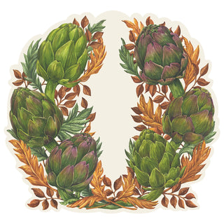 Die-cut Artichoke Wreath Placemat Set