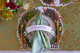 Die-cut Artichoke Wreath Placemat Set