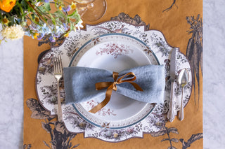 Die-cut Harvest Toile Frame Placemat Set