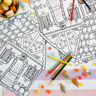 Gingerbread House Placemat Set