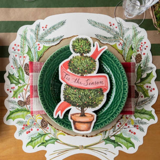 Die Cut Christmas Sprigs Placemat