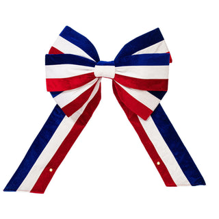 Red, White, Blue Velvet Bow Decor