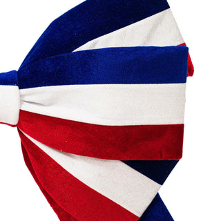 Red, White, Blue Velvet Bow Decor