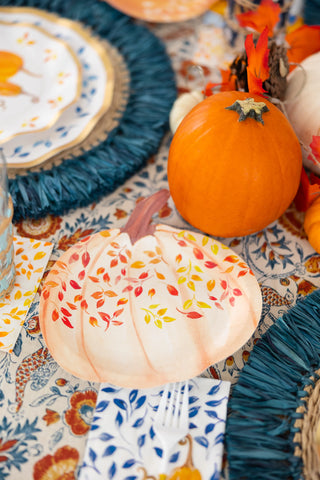 Harvest Blues Pumpkin Salad Plate