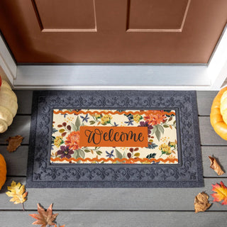 Fall Floral Welcome Sassafras Switch Mat