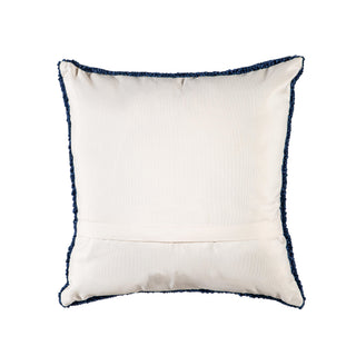 Hooked Lemon Blossoms Throw Pillow