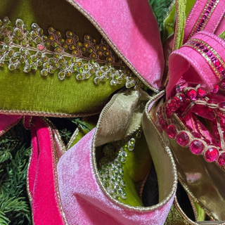 Pretty in Pink Pine Wreath