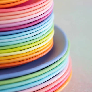 Rainbow Dinner Plate by Glitterville