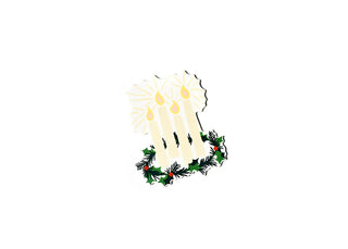 Advent Wreath Mini Attachment by Happy Everything!