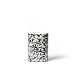 Black Small Dot Mini Oval Vase by Happy Everything!