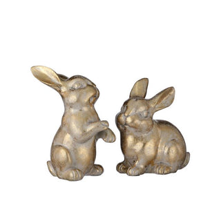 Elegant Golden Bunny Figurine, Small