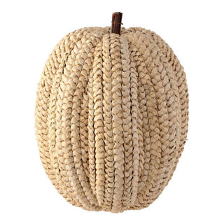Oversized Basket Weave Pumpkin, Cream