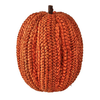 Oversized Basket Weave Pumpkin, Orange