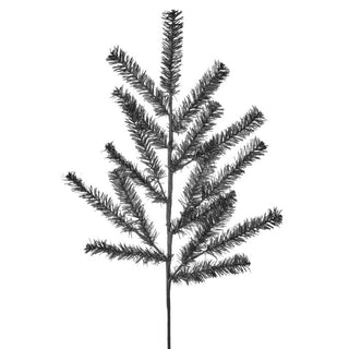 Black Halloween Tinsel Spray