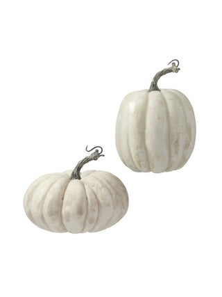 Vintage Cream Farmstand Pumpkin or Gourd, 7"