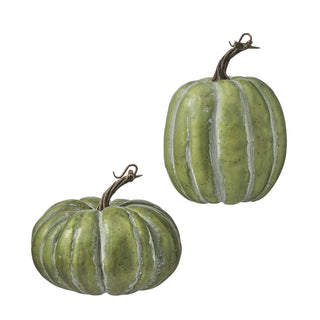 Vintage Green Farmstand Pumpkin or Gourd, 7"