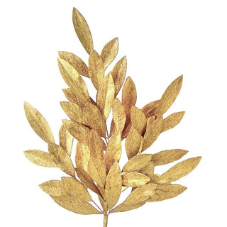 Gold Clustered Bay Leaf Spray