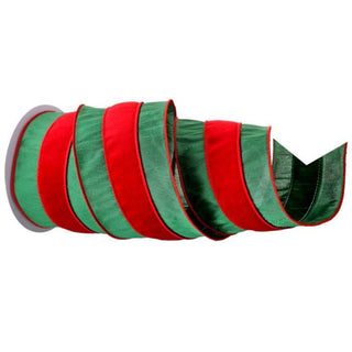 Velvet Stripe Dupion Ribbon, 4"x10YD