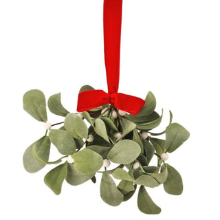 Lambs Ear Mistletoe Kissing Ball Ornament