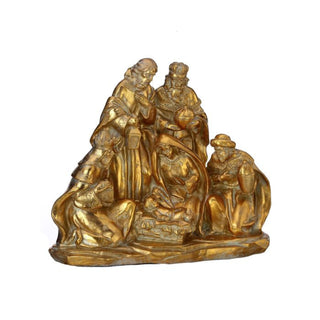 Resin Golden Nativity Scene