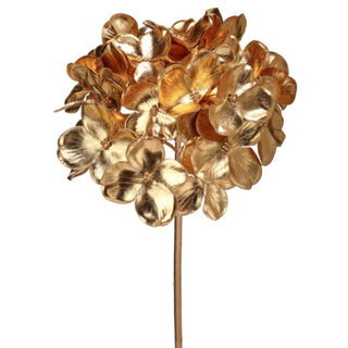 Metallic Hydrangea Pick