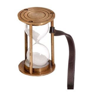 Vintage Brass Hourglass Ornament