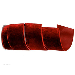 Sheldon Velvet Metallic Back Ribbon, 4"X10YD