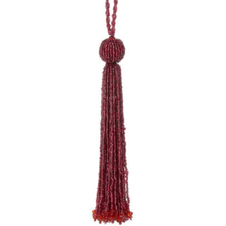 8" BEADED TASSEL ORNAMENT