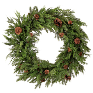 Natural Touch Mix Evergreen Wreath, 36"