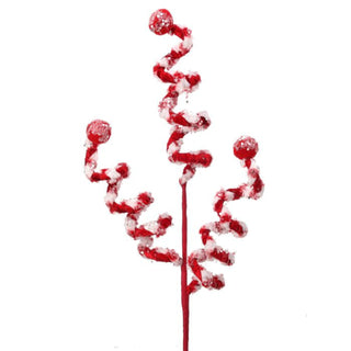 Chenille Pom Pom Candy Stripe Spray