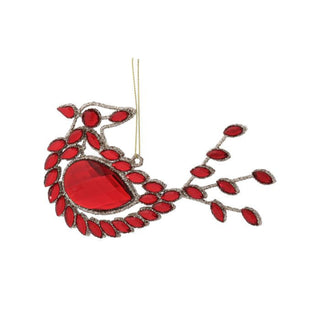 Glitter Wire Jeweled Cardinal Ornament