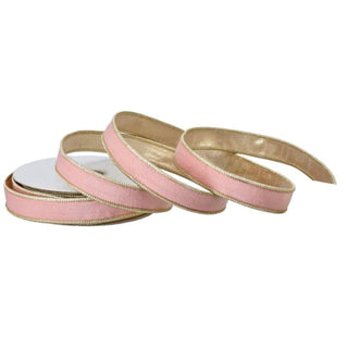 Rose Velvet Pastel Ribbon with Edge, 1"X10YD