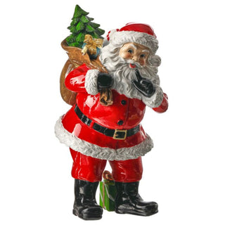 10" Resin Santa With Toy Sack